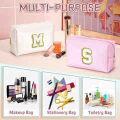 TOPEAST spacious interior fits cosmetics and toiletries.
