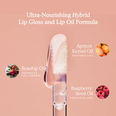 Smooth application with Tower 28 ShineOn Lip Jelly on lips