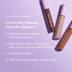 Tower 28 Swipe Serum Concealer dispensing tip for easy, even application.