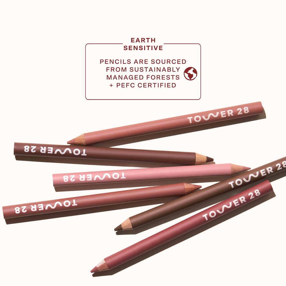 Tower 28 OneLiner matte-finish-closeup highlights soft, velvety texture for layered looks