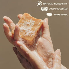 Varina peppermint leaf bits provide mild exfoliation during cleansing.