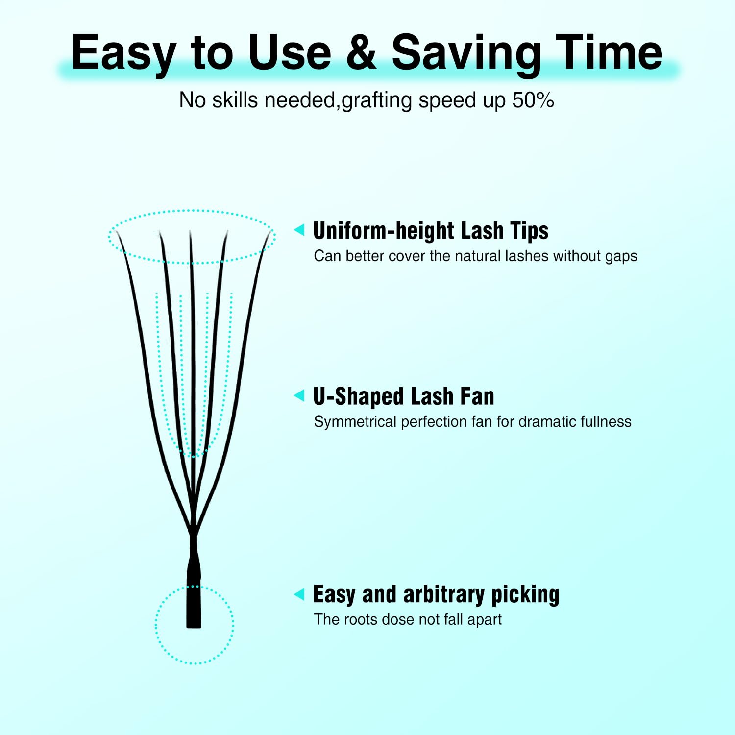 VAVALASH ultra-lightweight PBT lashes feel feather-soft on natural lashes.