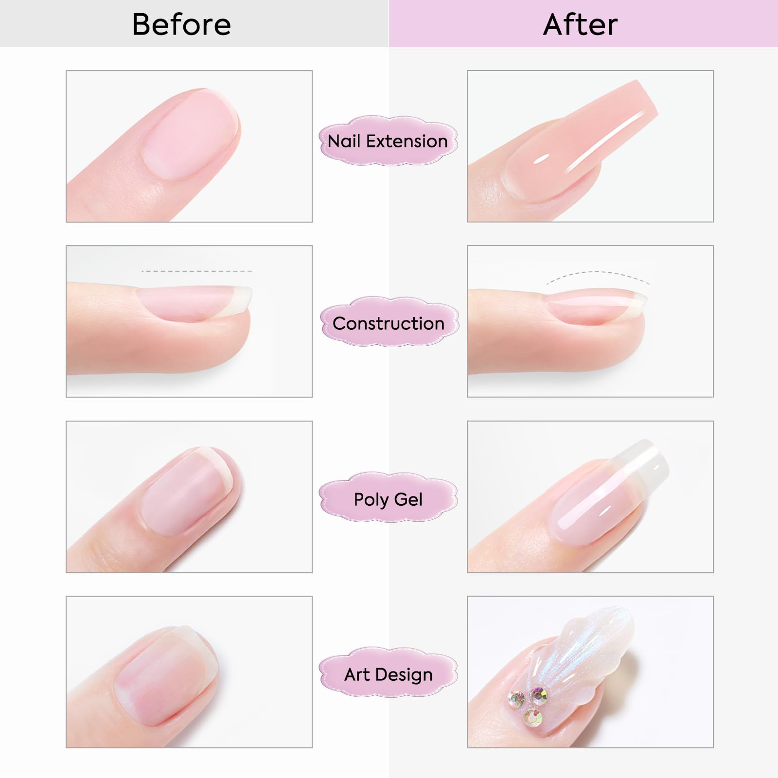 Venalisa Builder Gel application technique for precise sculpting.
