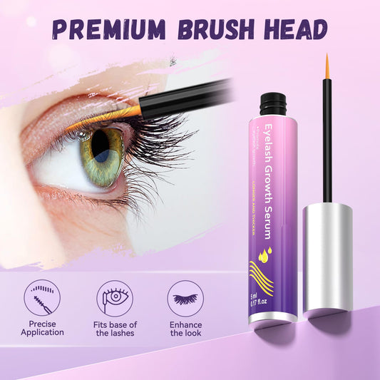 Vxzit lash serum applicator brush ready for precise application along the lash line.