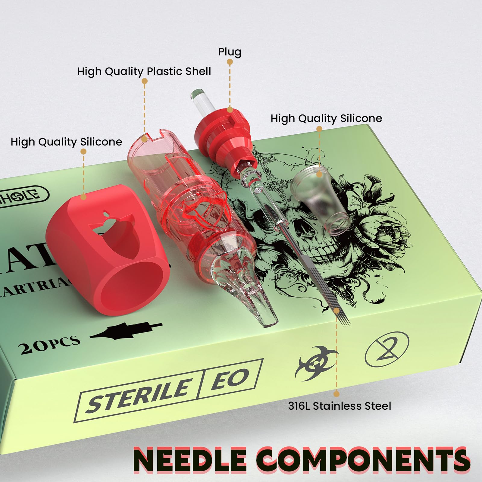 Wormhole Tattoo ink-flow and backflow protection features