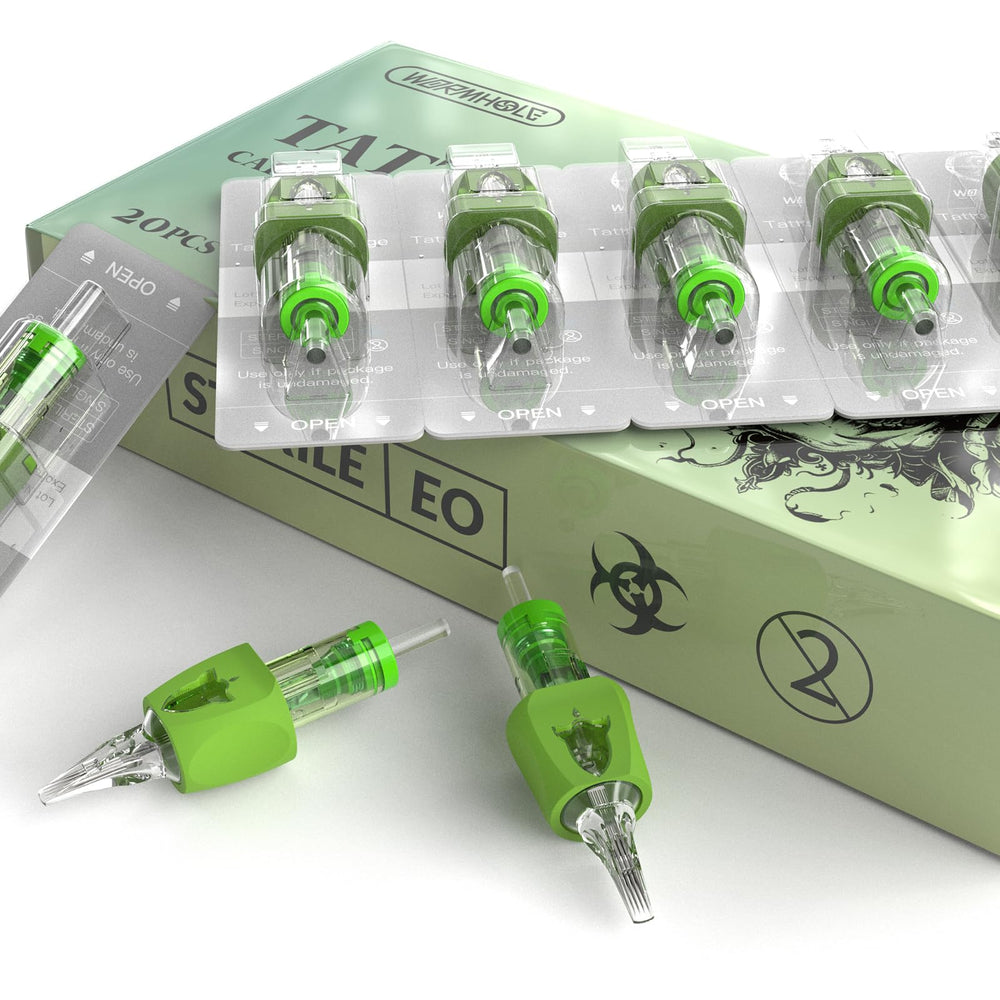 Wormhole Tattoo cartridges come individually packed and sealed for safety
